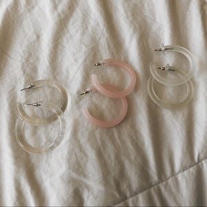 3-pack hoop earrings!